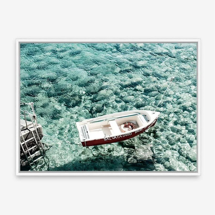 Capri Boat I Photo Canvas Print