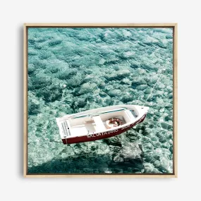 Capri Boat I (Square) Photo Canvas