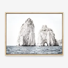 Capri Rocks Photo Canvas Print