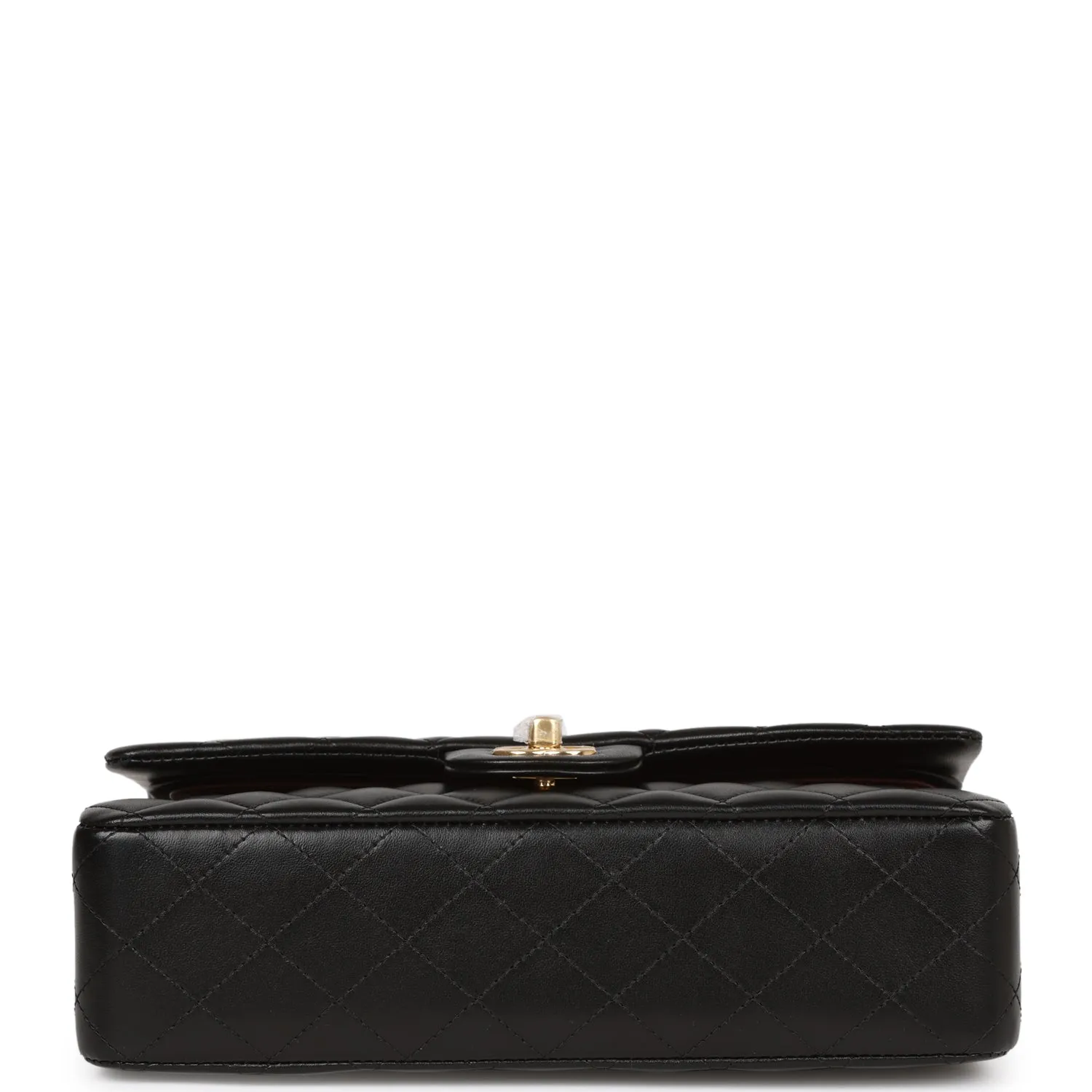 Chanel Medium Classic Double Flap Bag Black Lambskin Gold Hardware