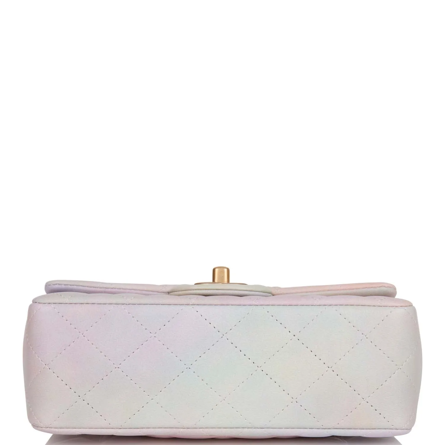 Chanel Mini Rectangular Flap Bag with Top Handle Light Pink Ombre Lambskin Antique Gold Hardware