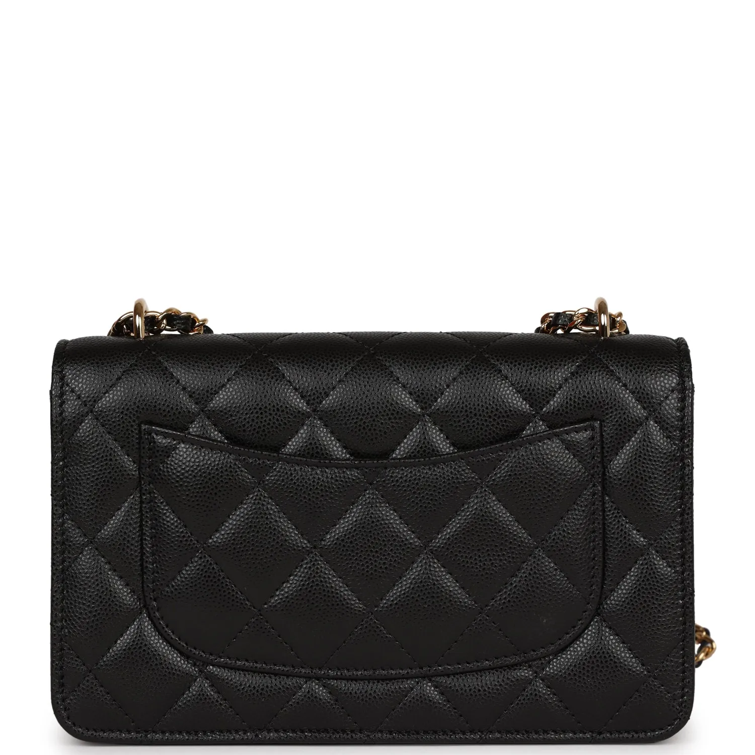 Chanel Pocket Twins Wallet on Chain WOC Black Caviar Gold Hardware