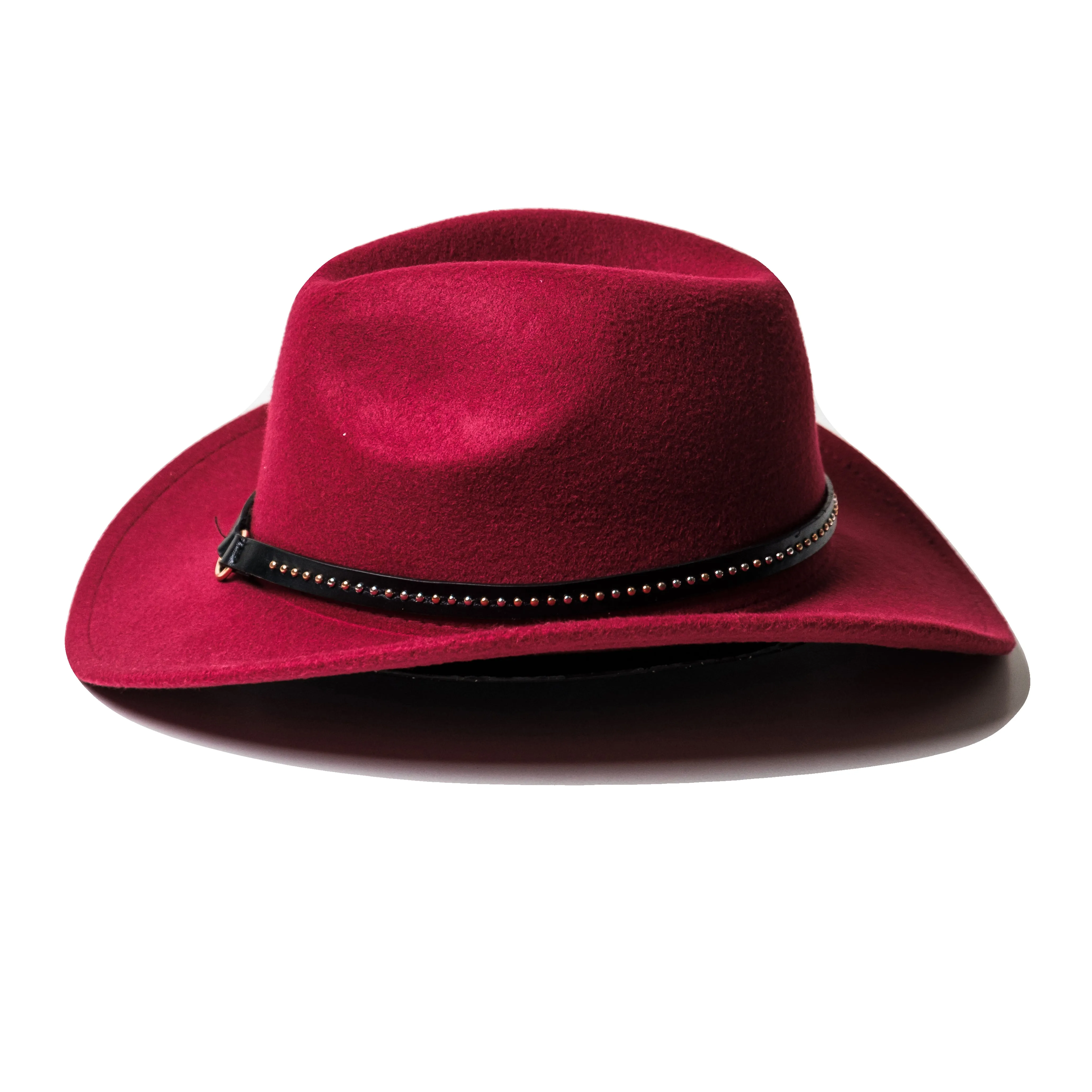 Chokore Cowboy Hat with Belt Band (Burgundy)