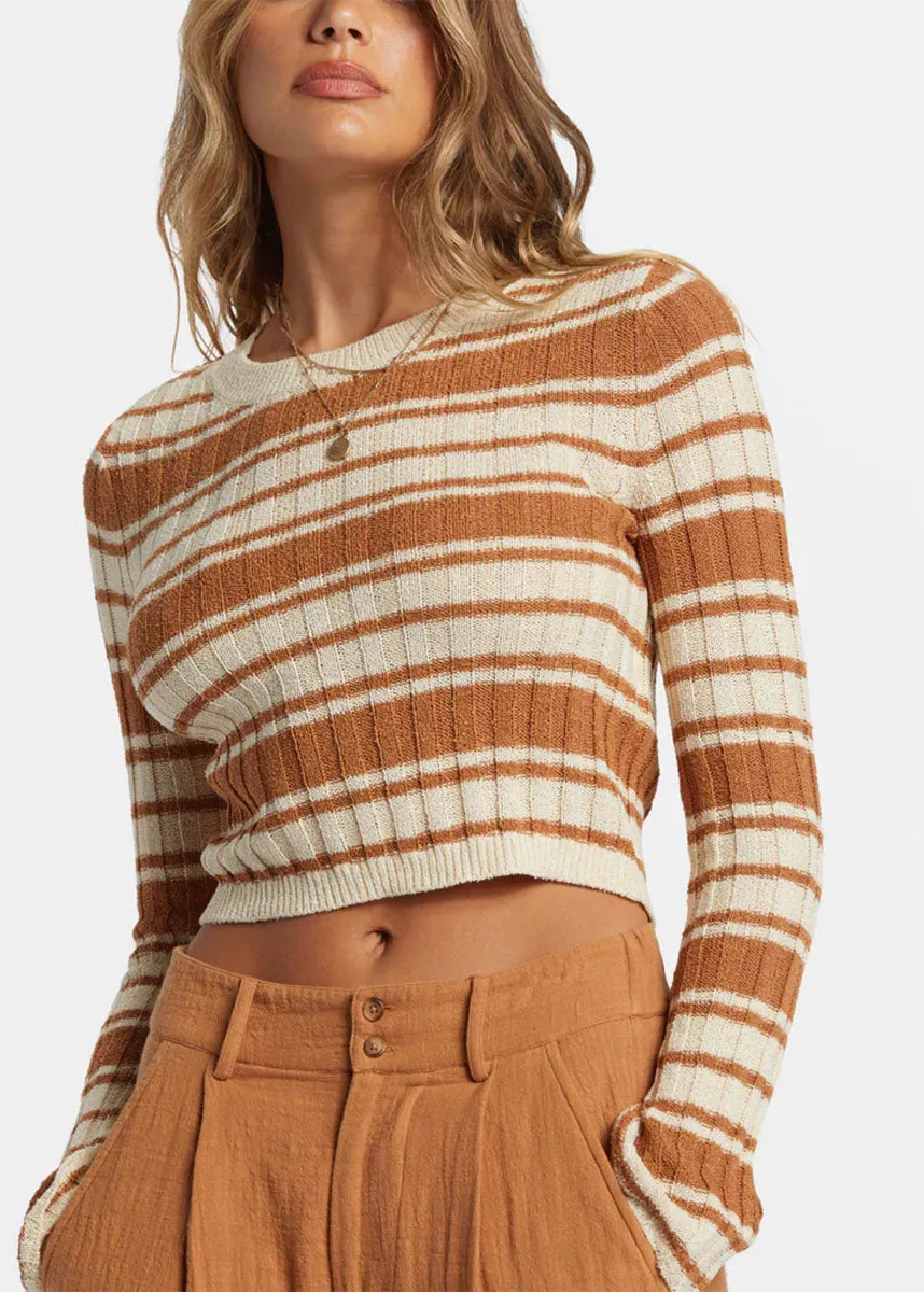 Clare Crewneck Sweater - Sandalwood