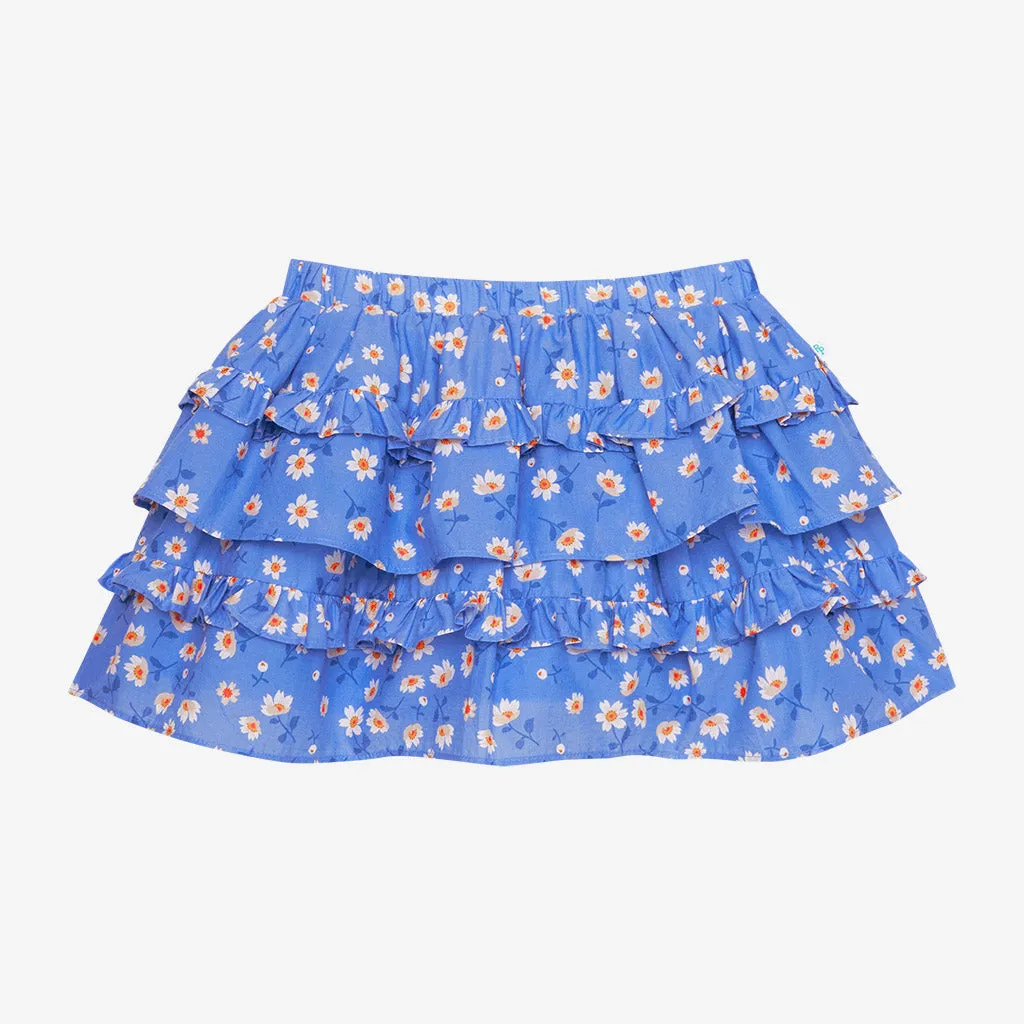 Colette Poplin Ruffled Mini Skirt