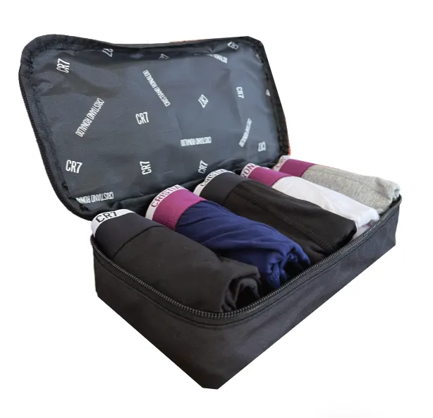 CR7 Men's Trunk 5-Pack in Travel Zip Bag