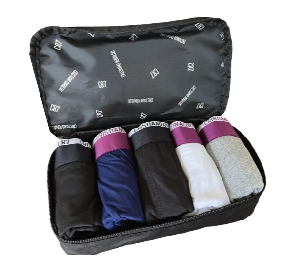 CR7 Men's Trunk 5-Pack in Travel Zip Bag