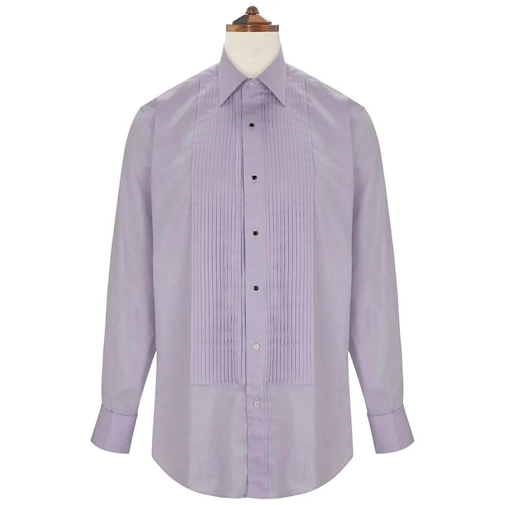 Dempsey Lilac Pleated Dress Shirt