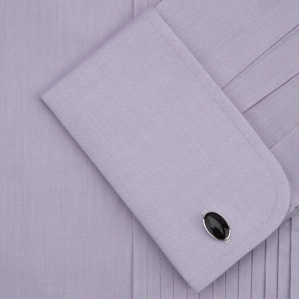 Dempsey Lilac Pleated Dress Shirt