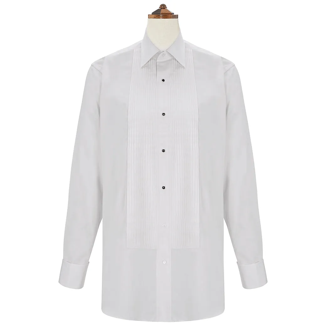 Dempsey White Pleated Dress Shirt