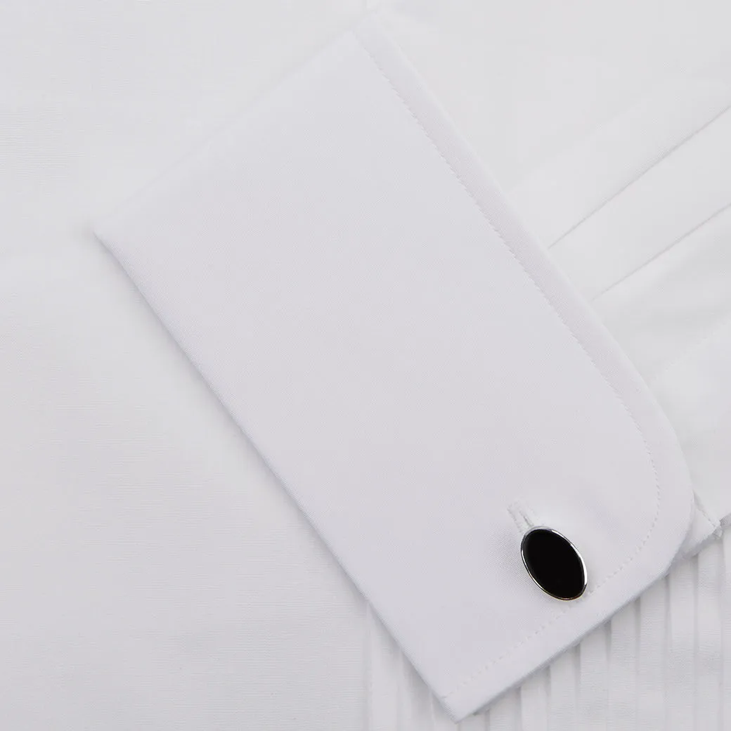 Dempsey White Pleated Dress Shirt