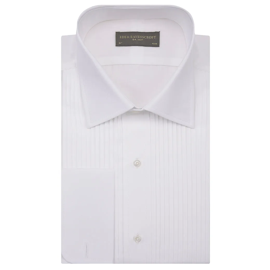 Dempsey White Pleated Dress Shirt