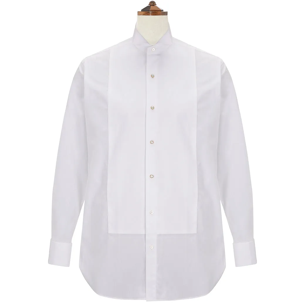 Dryden White Marcella wing collar shirt