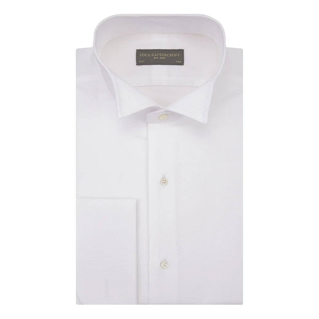 Dryden White Marcella wing collar shirt