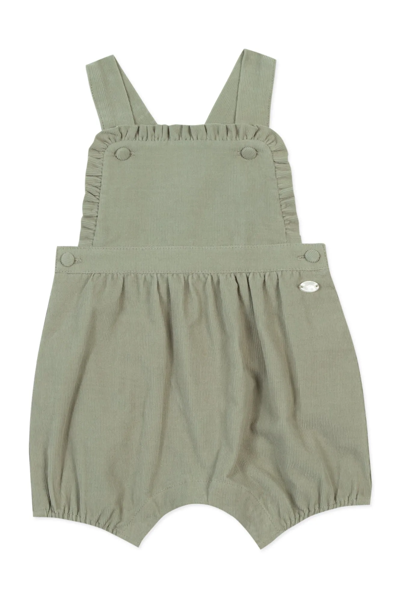 Dungarees - Green Sage Volnée Detail