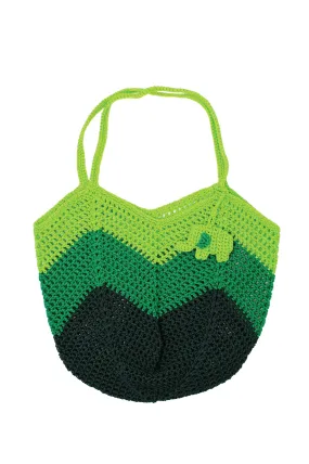 ELEPH ZIGZAG CROCHET - L : Green