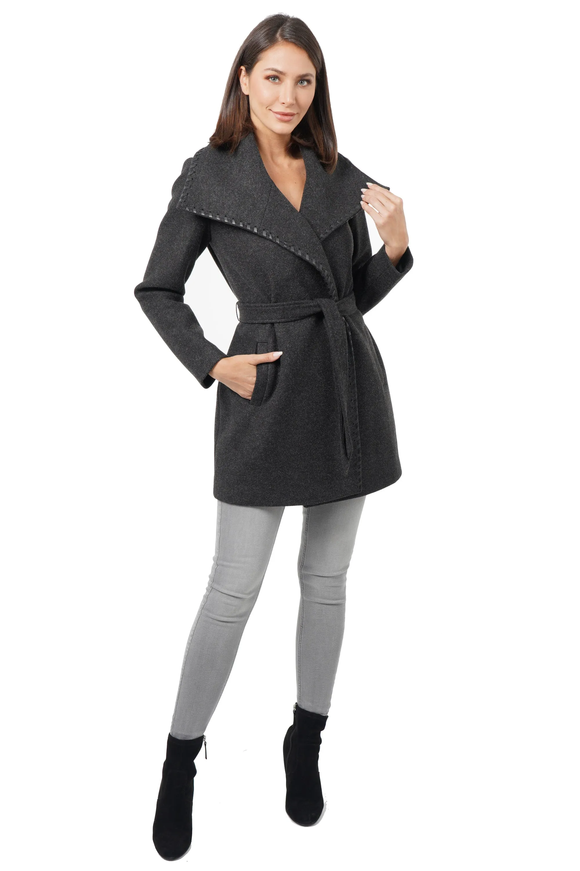 Esmeralda Drape Collar Coat