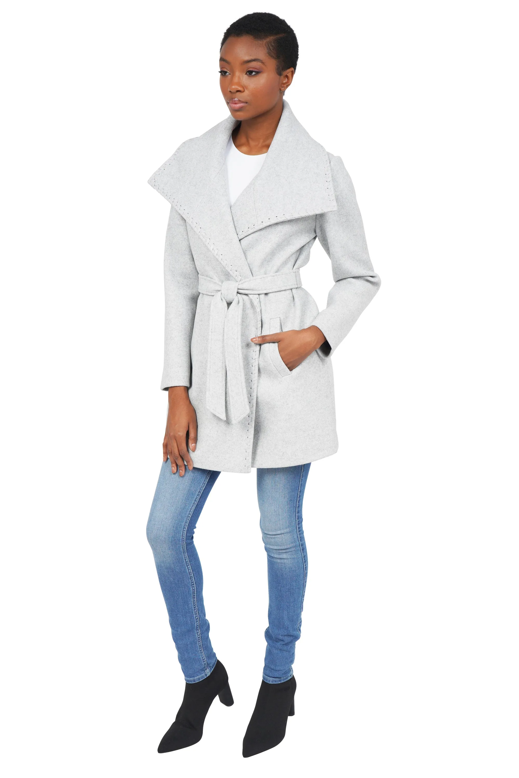 Esmeralda Drape Collar Coat