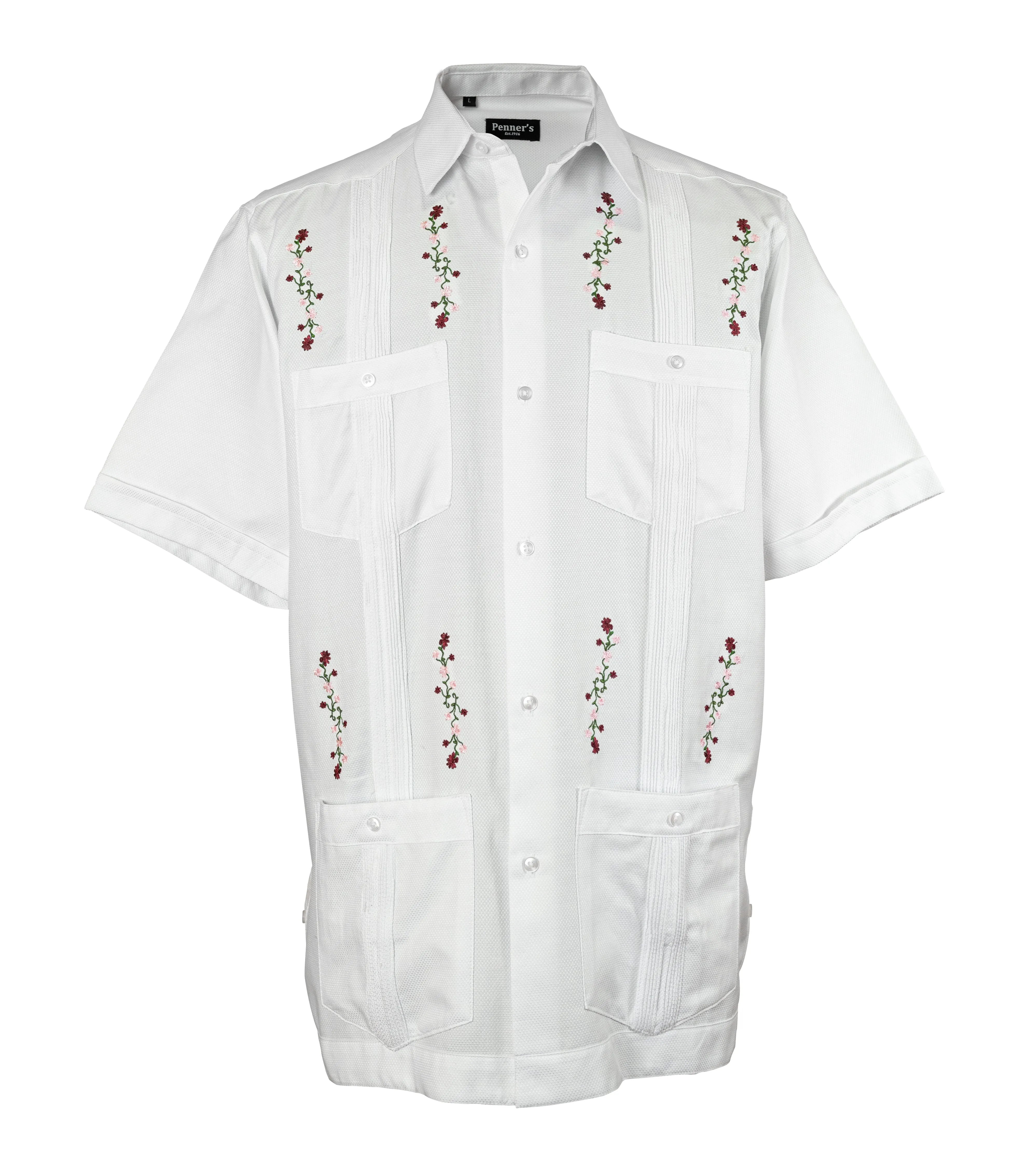 Flores Cotton Guayabera