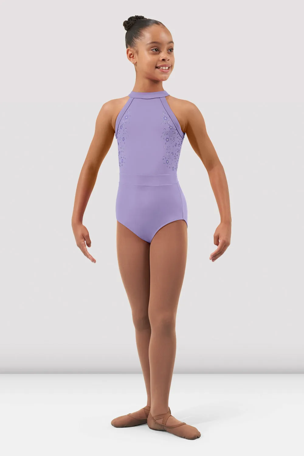 Girls Arianna Halter Leotard