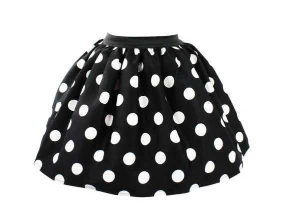 Girl's Classic Large Polka Dots Skirt #GS-BP