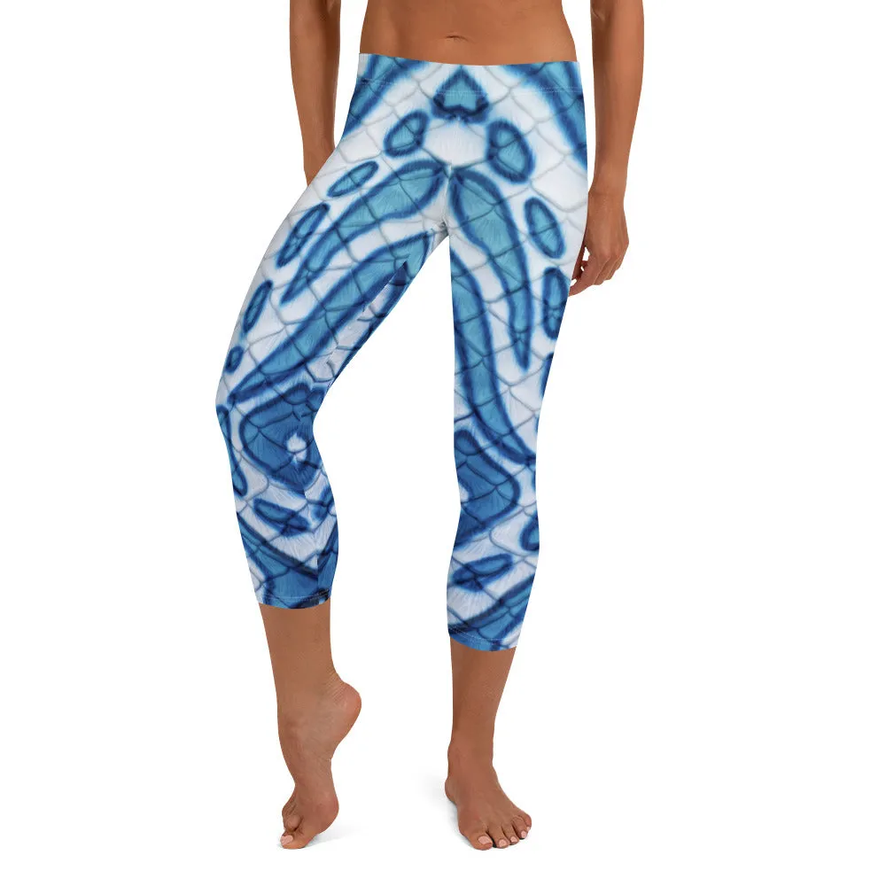 Glaucus Atlanticus Capri Leggings