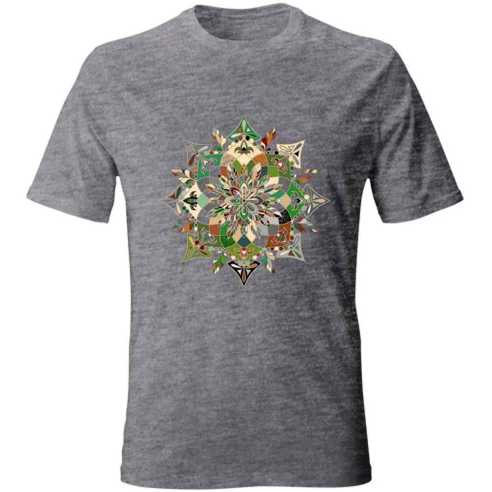 Hand-Drawn Mandala Art T-Shirt - Unisex Soft Tee