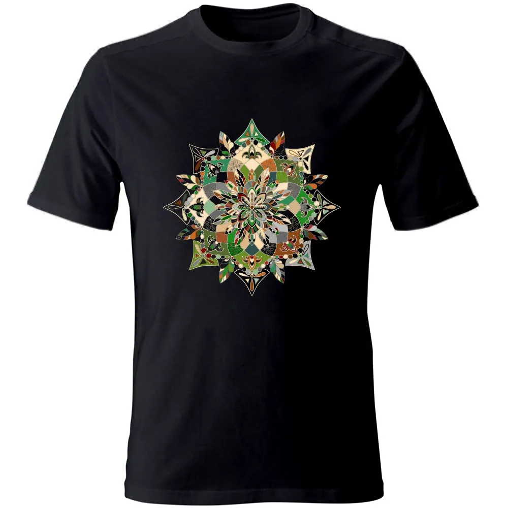 Hand-Drawn Mandala Art T-Shirt - Unisex Soft Tee