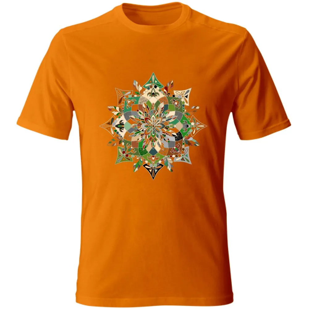 Hand-Drawn Mandala Art T-Shirt - Unisex Soft Tee