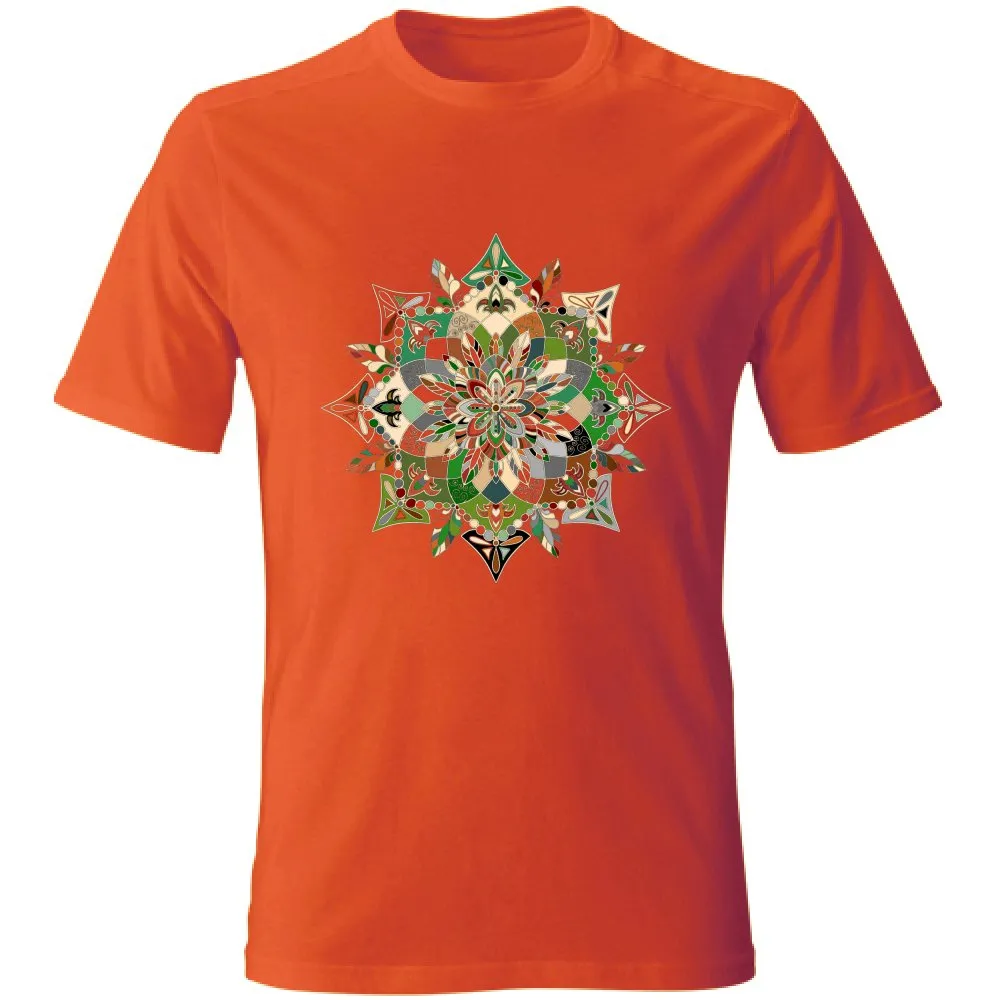 Hand-Drawn Mandala Art T-Shirt - Unisex Soft Tee