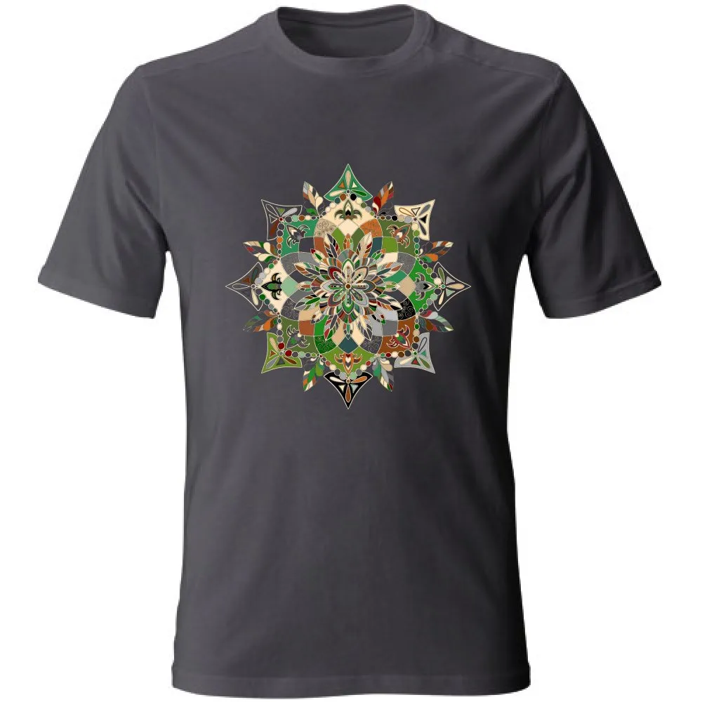 Hand-Drawn Mandala Art T-Shirt - Unisex Soft Tee