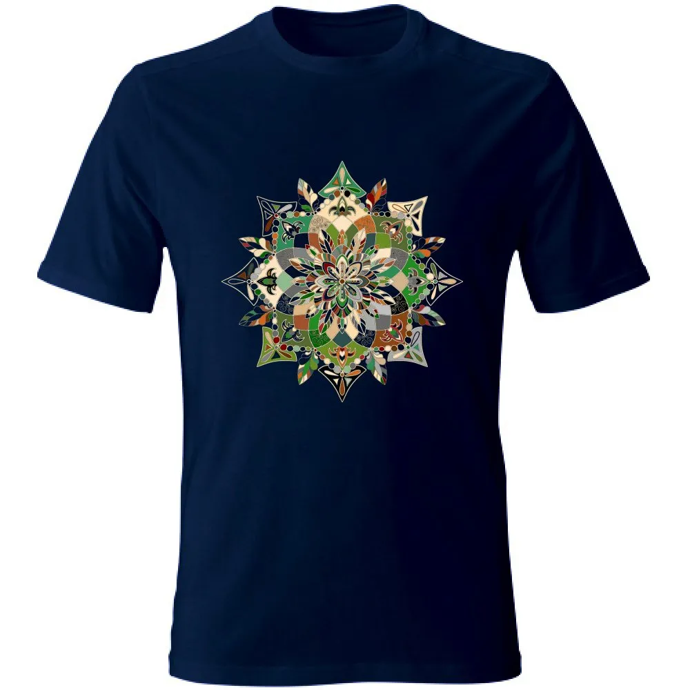 Hand-Drawn Mandala Art T-Shirt - Unisex Soft Tee