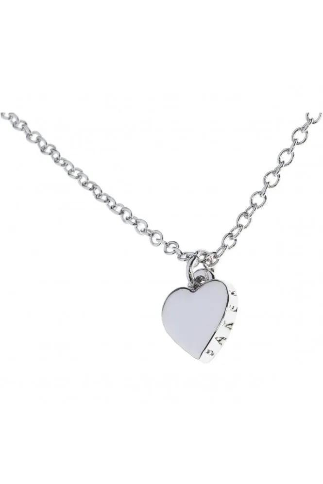 Hara Tiny Heart Pendant Necklace Silver