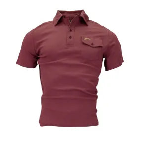 HUTTON SHORT SLEEVE - JAVIER BURGUNDY