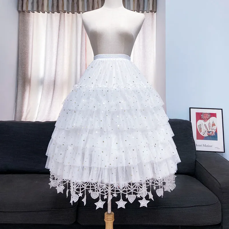 Instant Shipping! Lovely Star Lace Underskirt