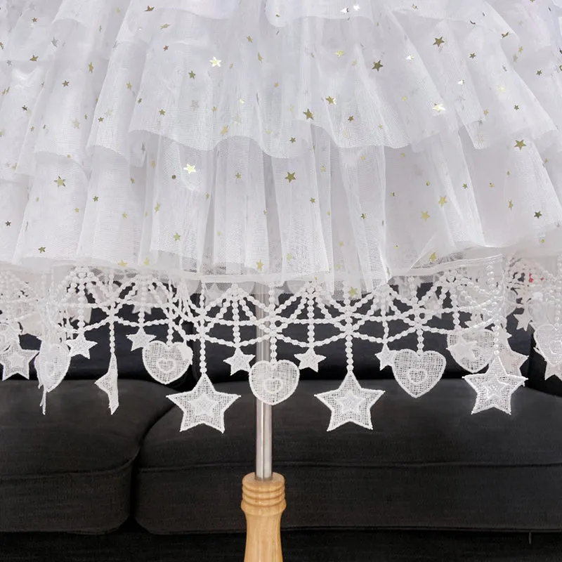 Instant Shipping! Lovely Star Lace Underskirt