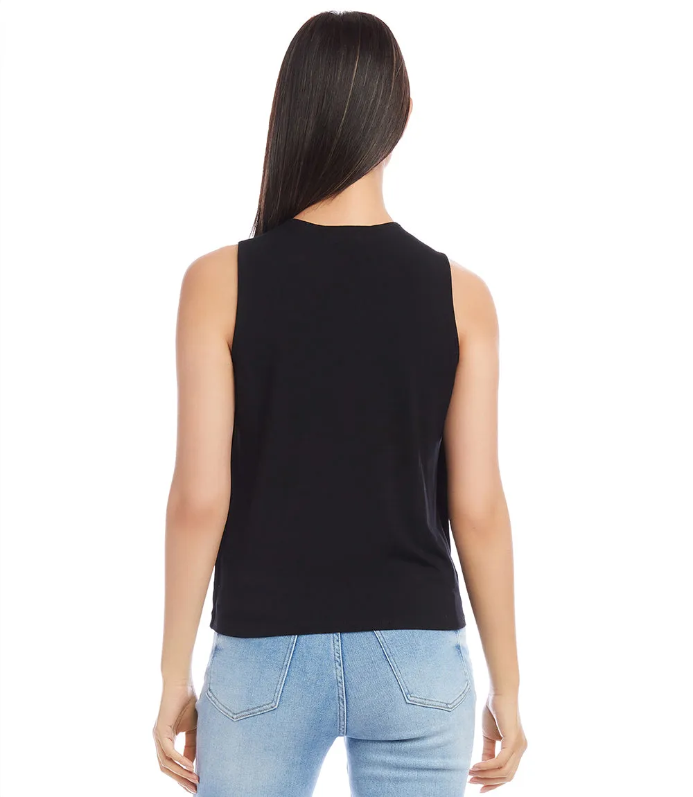 Layered Drape Front Top