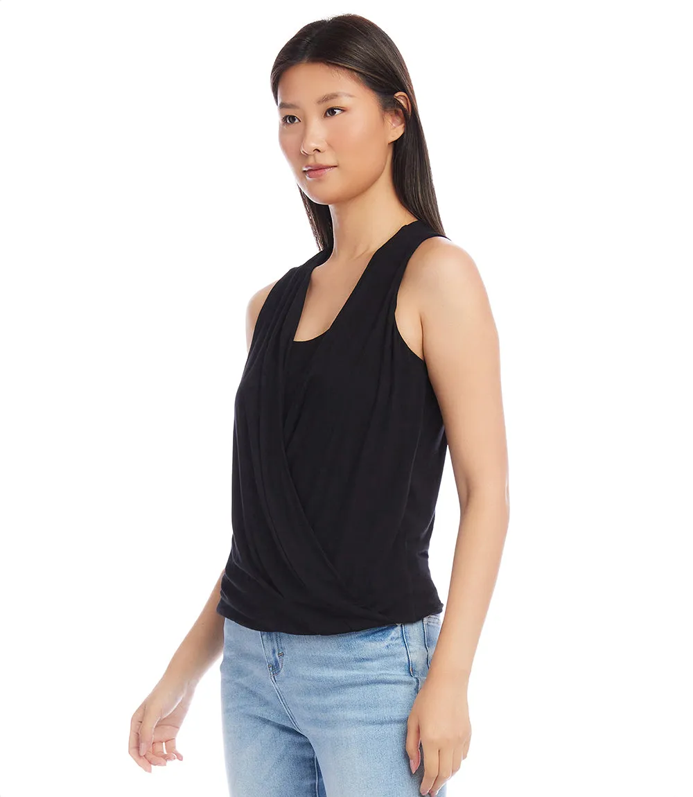 Layered Drape Front Top