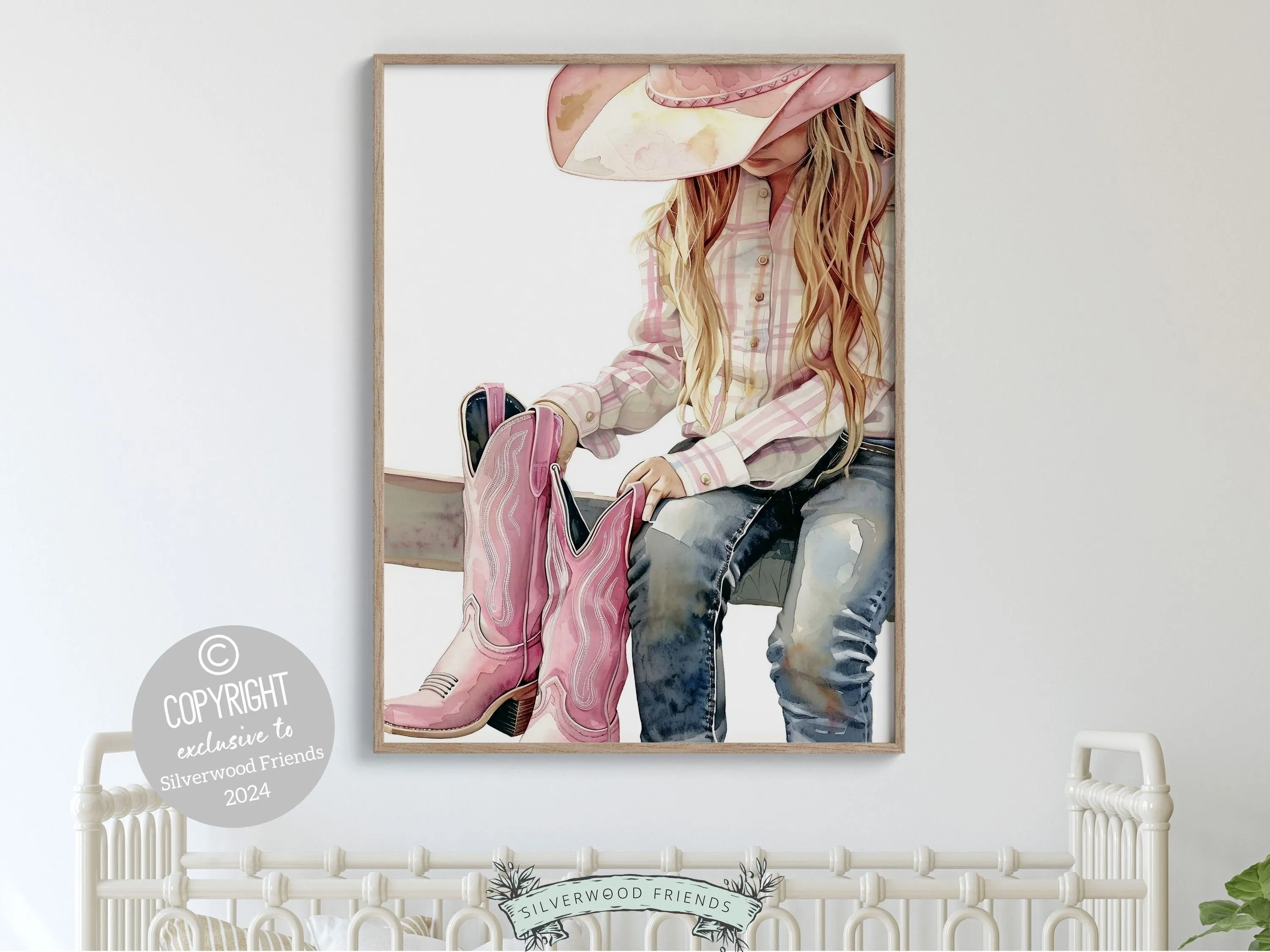 Little Cowgirl Nursery Print - 006