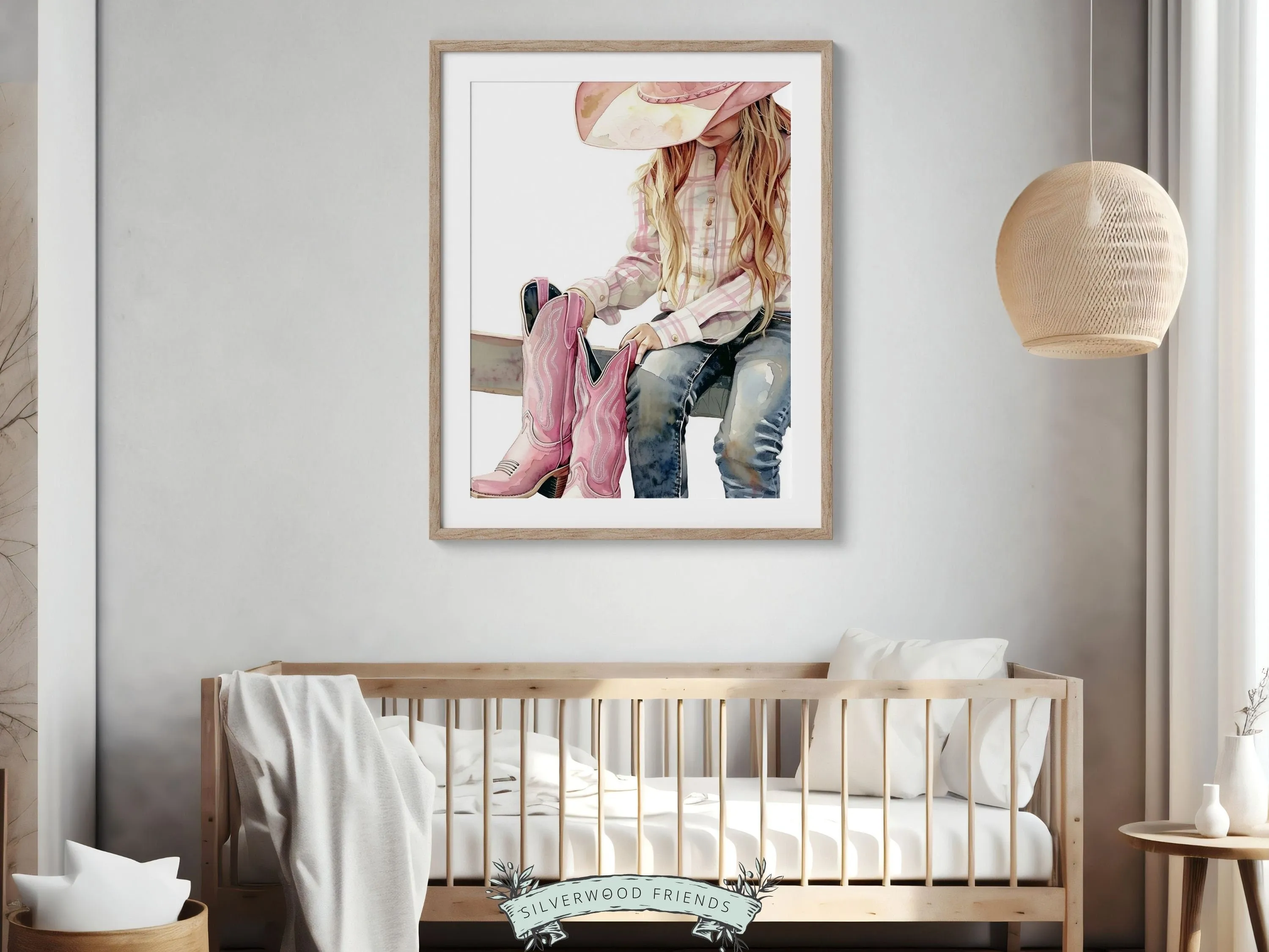 Little Cowgirl Nursery Print - 006