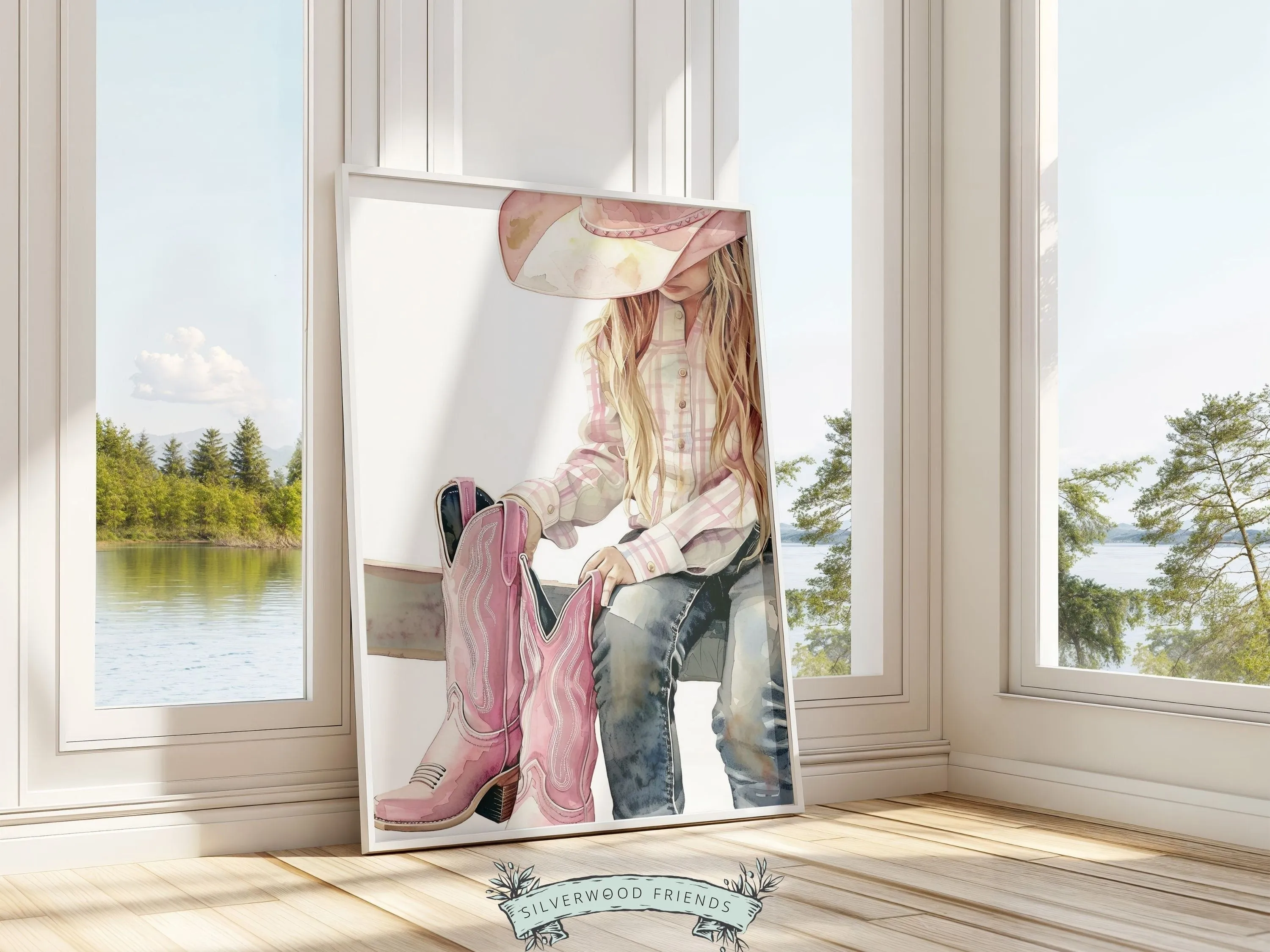 Little Cowgirl Nursery Print - 006