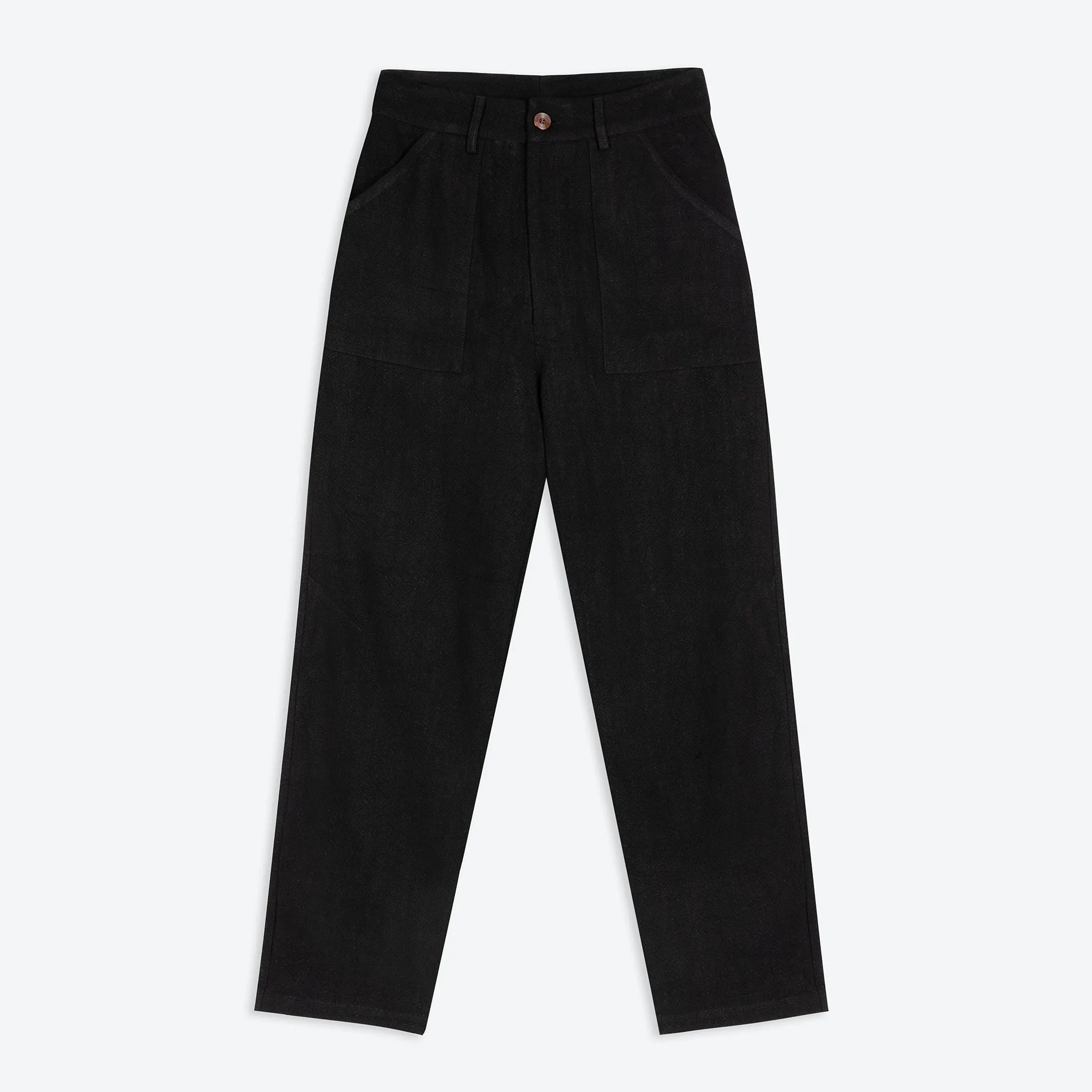 Lowie Viscose Linen Black Natalie Trouser