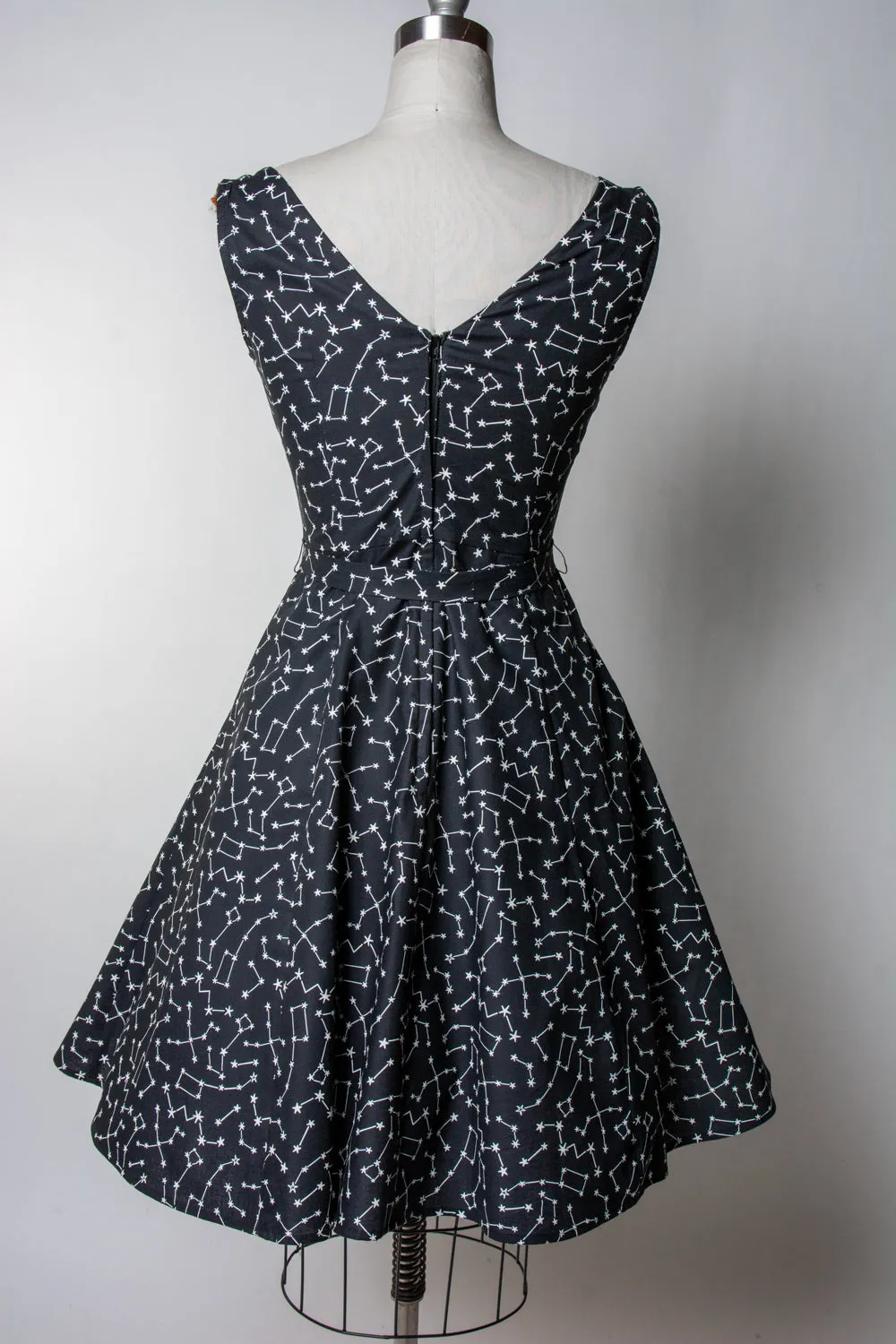 Marie Dress - Black Constellations