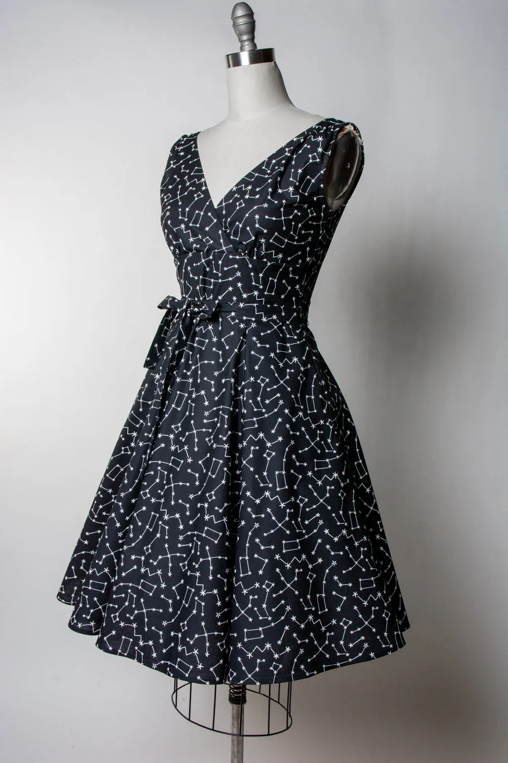 Marie Dress - Black Constellations