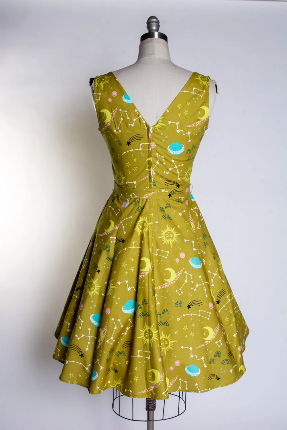 Marie Dress - Celestial, Pea Green *sale