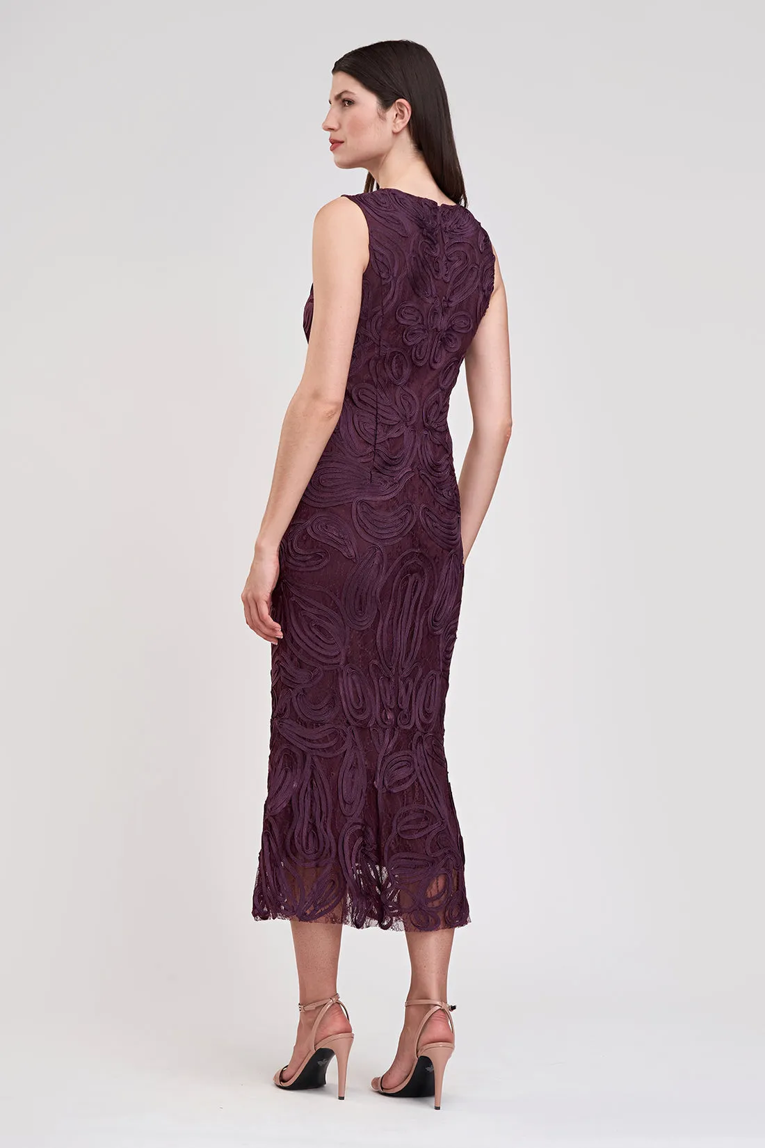 Meli Soutache Dress I Plum