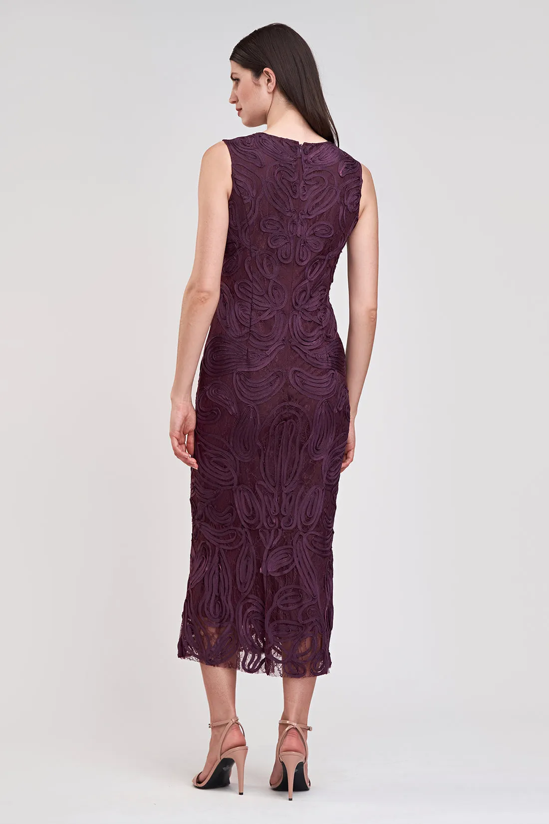 Meli Soutache Dress I Plum