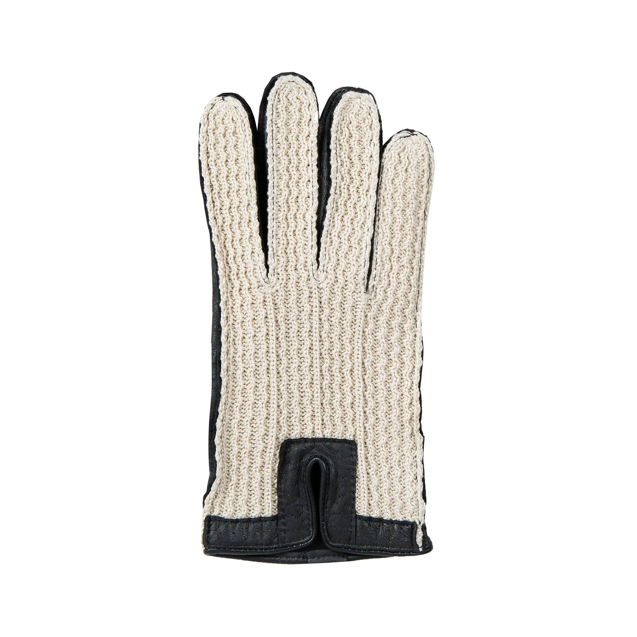 Men’s Crochet-Back Imitation Peccary Leather Driving Gloves