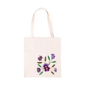 MK211305 - Embroidered Canvas Tote - Rozanne