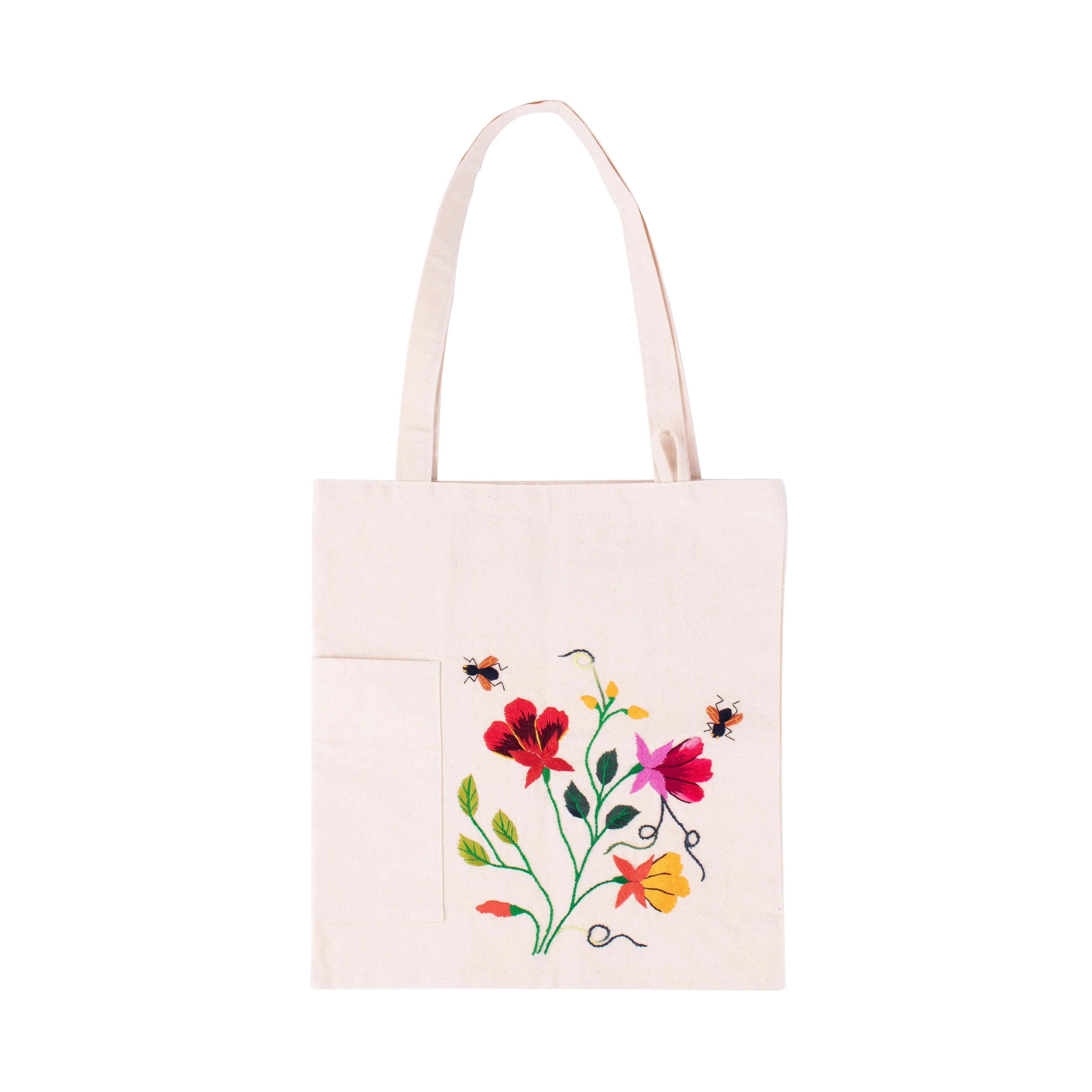 MK211602 - Embroidered Canvas Tote - Campana